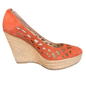 DESIGNER Calvin Klein Suede Wedge Heels